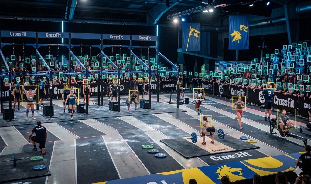 Event photography with AI face detection